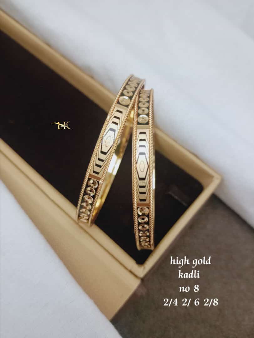 Accessories Designer Bangles Brass High Gold Kadli Catalog
